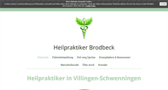 Desktop Screenshot of naturheilpraxis-brodbeck.com